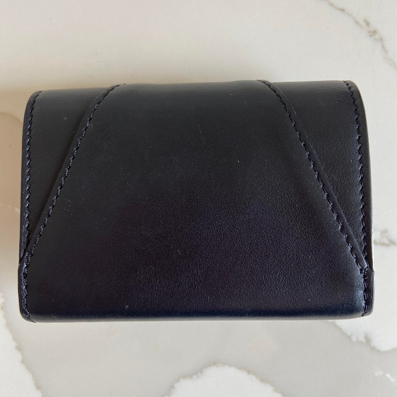 VERSACE black leather virtue mini wallet / coin purse | with original tags - Picture 3 of 9